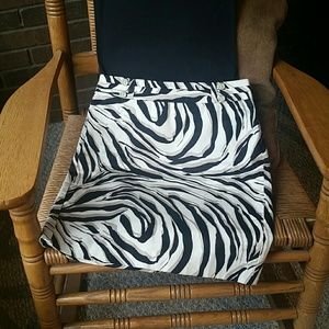 Loft animal print skirt, size 00P